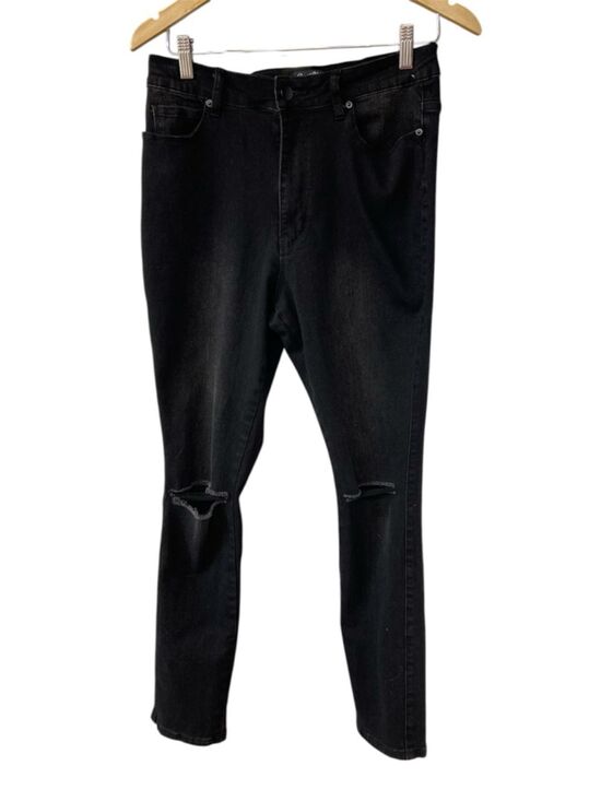 Swank A Posh Denim - Swank A Posh Black Distressed Skinny Jeans Size Juniors 11
